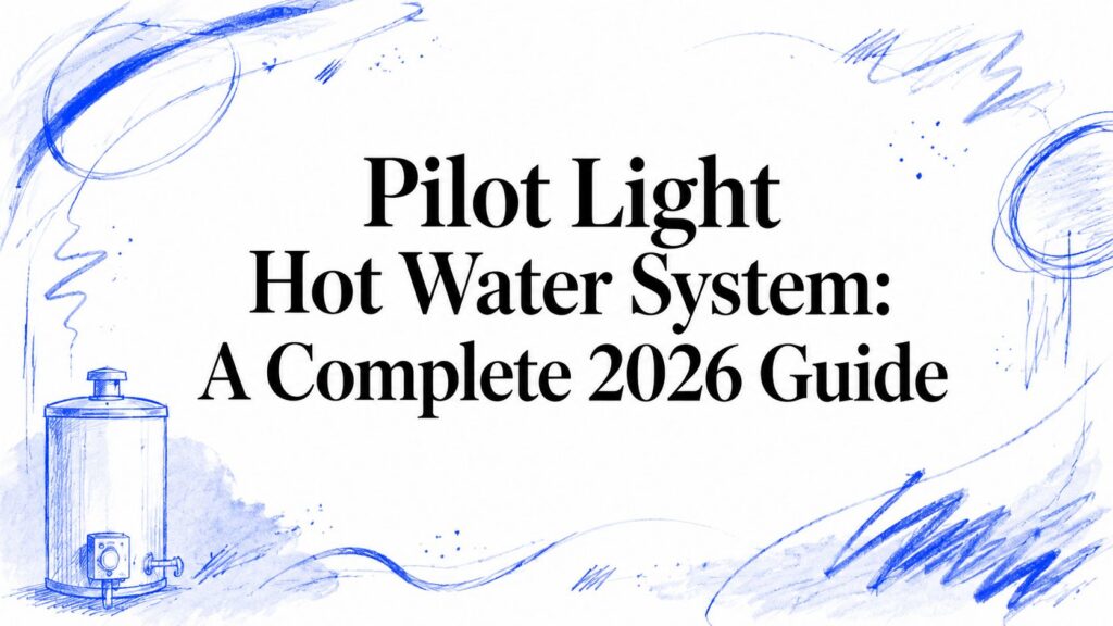 Pilot Light Hot Water System Boiler Illustration