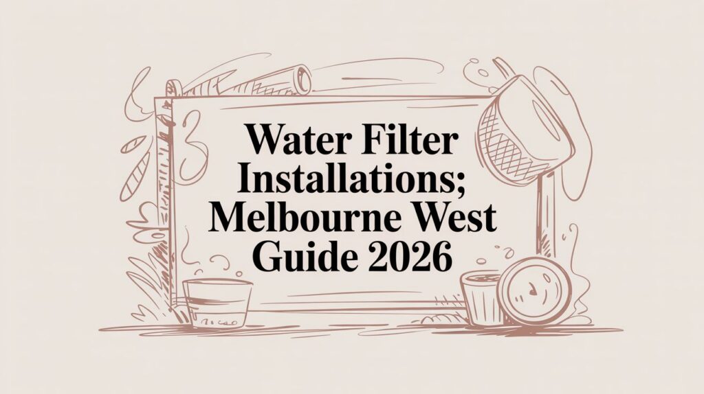 Water Filter Installations Sketch Illustration
